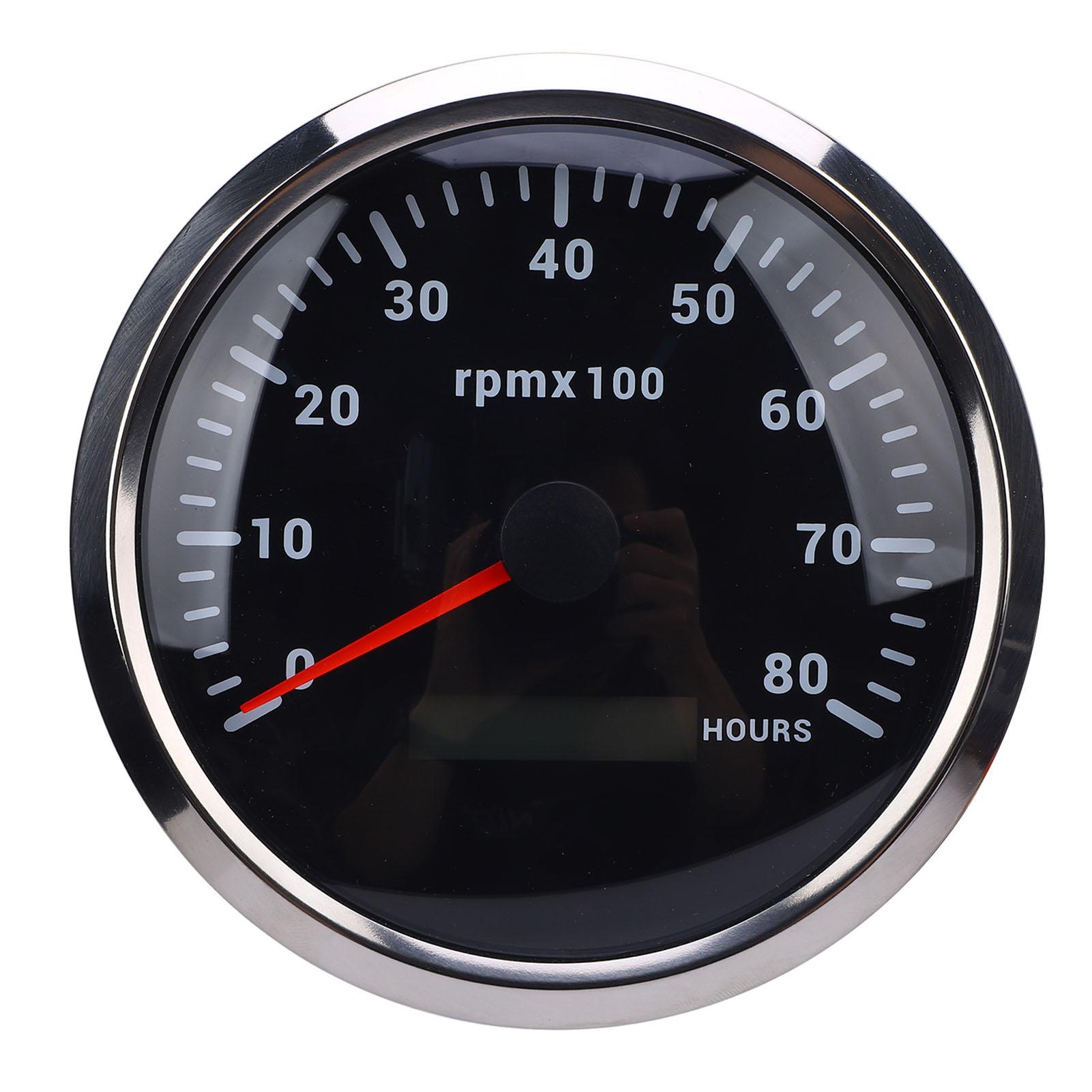 110 мм 4-3/8 дюйма Тахометр 7-кольорове підсвічування 9-32 В 8000 об/хв Покажчик з лічильником годин для Автомобіля Яхти RV Човна Вантажівки Морський Тахометр срібний
110 мм 4-3/8 дюйма Тахометр 7-кольорове підсвічування 9-32 В 8000 об/хв Покажчик з лічильником годин для Автомобіля Яхти RV Човна Вантажівки Морський Тахометр срібний