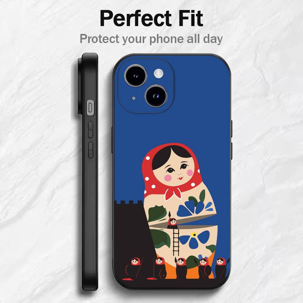 Matryoshka Art Russian Phone Case For 17 16 15 14 13 12 11 Mini XS XR X 6S 6 Pro Max Plus Black Soft Cover iPhone14
Matryoshka Art Russian Phone Case For 17 16 15 14 13 12 11 Mini XS XR X 6S 6 Pro Max Plus Black Soft Cover iPhone14