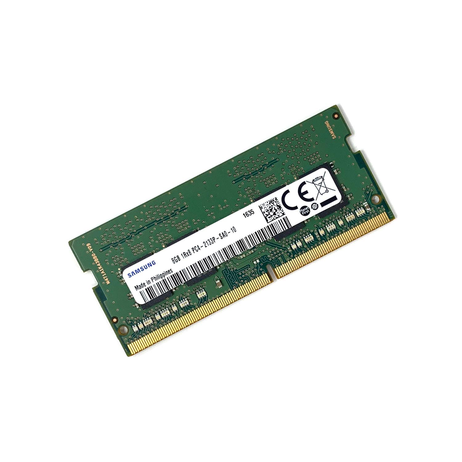 Samsung 8GB Unbuffered CL15 SoDimm Single Rank Memory Module OEM M471A1K43BB0-CPB PC4-17000 DDR4-2133MHz Non-ECC 260-Pin 1.2V -
Samsung 8GB Unbuffered CL15 SoDimm Single Rank Memory Module OEM M471A1K43BB0-CPB PC4-17000 DDR4-2133MHz Non-ECC 260-Pin 1.2V -