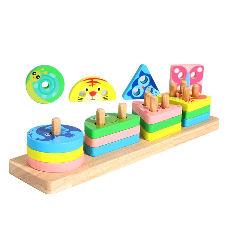 Children s Wooden Educational Toys: Geometric Shape and Animal Matching with Four Columns
Children s Wooden Educational Toys: Geometric Shape and Animal Matching with Four Columns