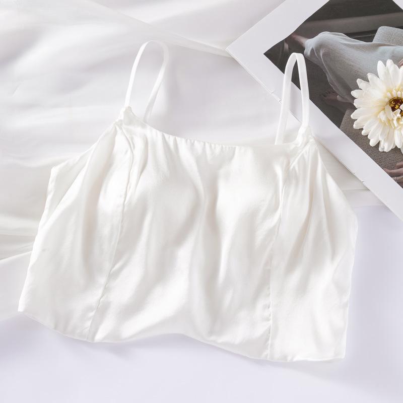 Silk Wireless Bra Vest with Triangle Cups, Beautiful Back, Thin Design, Four-Row Hook, Mulberry Silk Women s Underwear Extra Large білий
Silk Wireless Bra Vest with Triangle Cups, Beautiful Back, Thin Design, Four-Row Hook, Mulberry Silk Women s Underwear Extra Large білий
