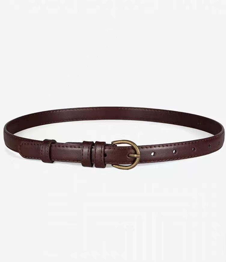 Belt Women S Commuter Imitation Leather Pu Leather Casual Decoration Retro Copper Pin Buckle Trendy Women S Belt 110cm темно-коричневого кольору
Belt Women S Commuter Imitation Leather Pu Leather Casual Decoration Retro Copper Pin Buckle Trendy Women S Belt 110cm темно-коричневого кольору