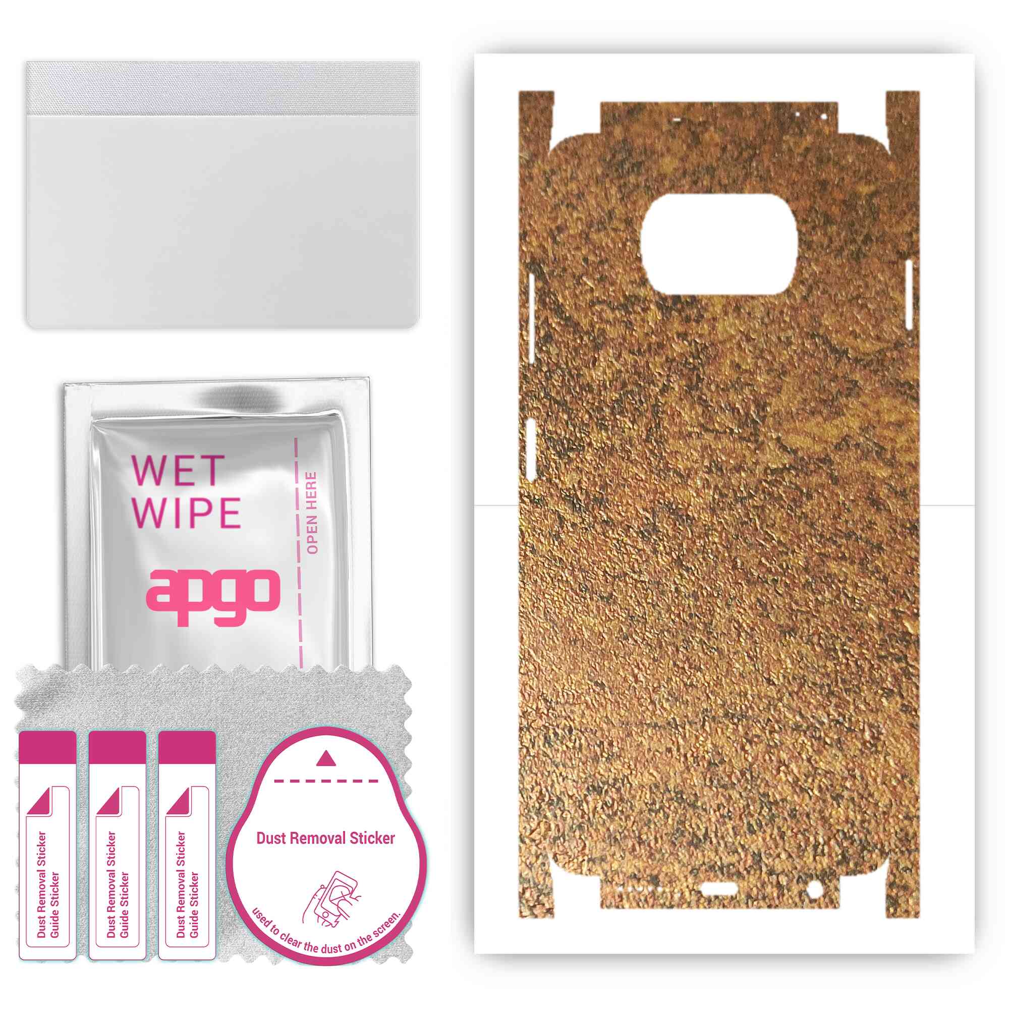 Apgo Protective Skin Sticker for the back+sides compatible with Xiaomi Poco X3, Full Wrap Film, Foil, Vinyl - Pattern Rusty Copper
Apgo Protective Skin Sticker for the back+sides compatible with Xiaomi Poco X3, Full Wrap Film, Foil, Vinyl - Pattern Rusty Copper