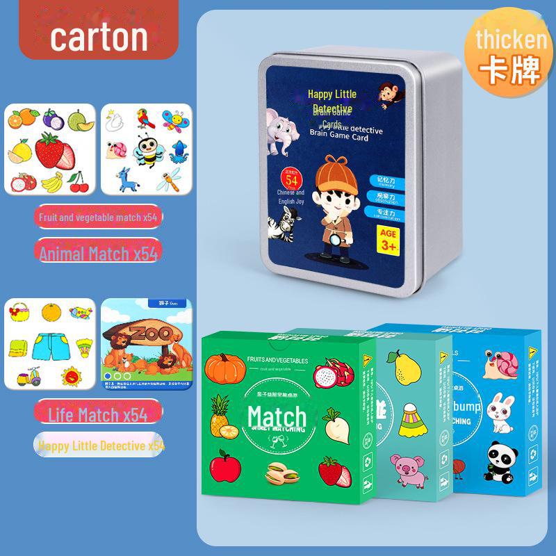 Игра на память «Сумасшедшая карточная комбинация»: Развивающая игрушка для концентрации и взаимодействия детей 4-piece set
Игра на память «Сумасшедшая карточная комбинация»: Развивающая игрушка для концентрации и взаимодействия детей 4-piece set