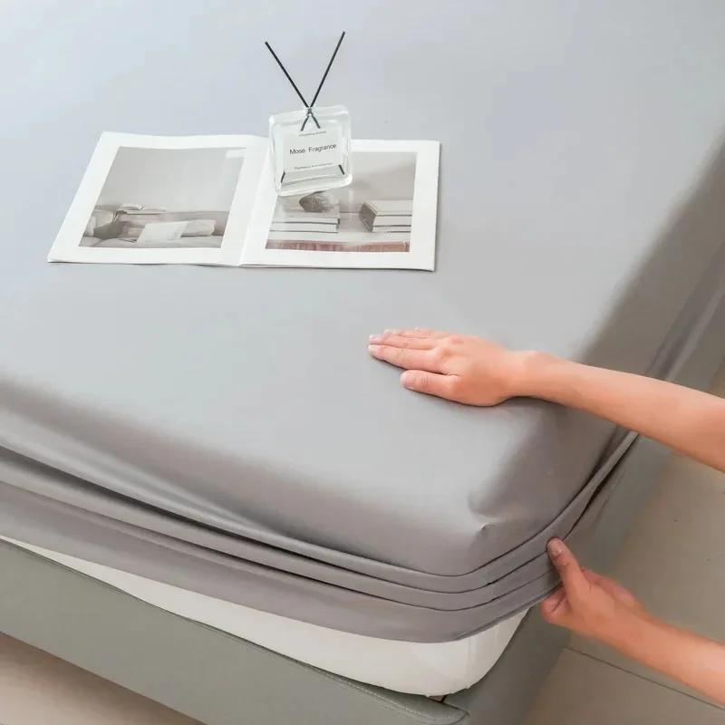 Waterproof Fitted Bed Sheet Bedding Cover Mattress Cover Protector Solid Color With Elastic Band Antislip For Bedroom Guest Room 1PC 120x200x30cm светло-серый
Waterproof Fitted Bed Sheet Bedding Cover Mattress Cover Protector Solid Color With Elastic Band Antislip For Bedroom Guest Room 1PC 120x200x30cm светло-серый