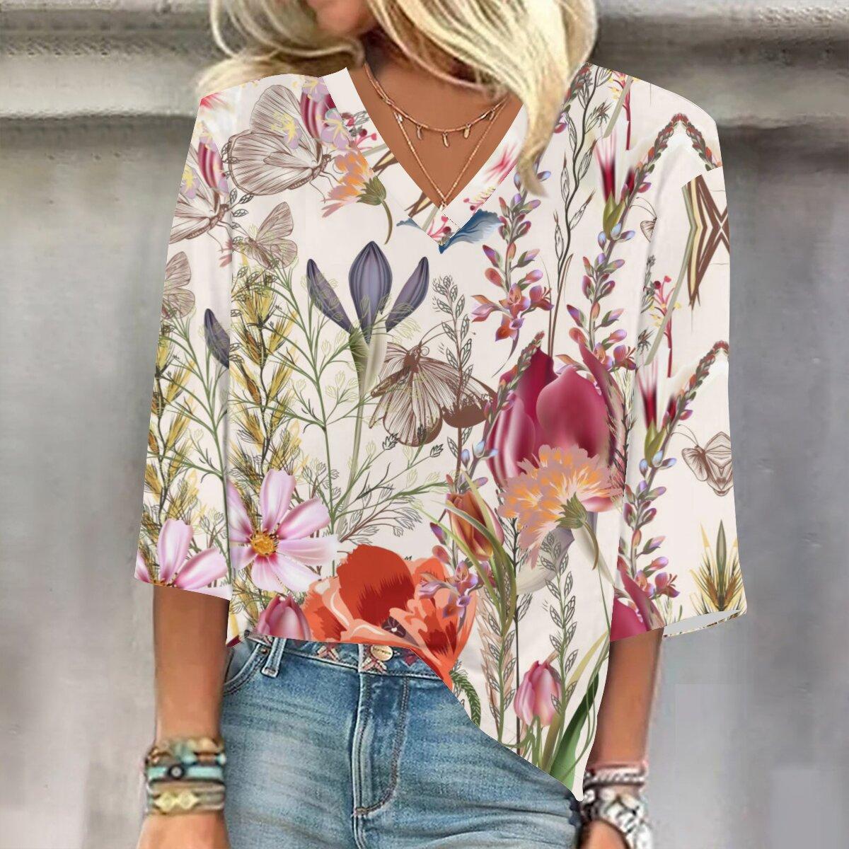 2023 Весна и осень Новая мода 3/4 рукав с принтом
2023 Весна и осень Новая мода 3/4 рукав с принтом