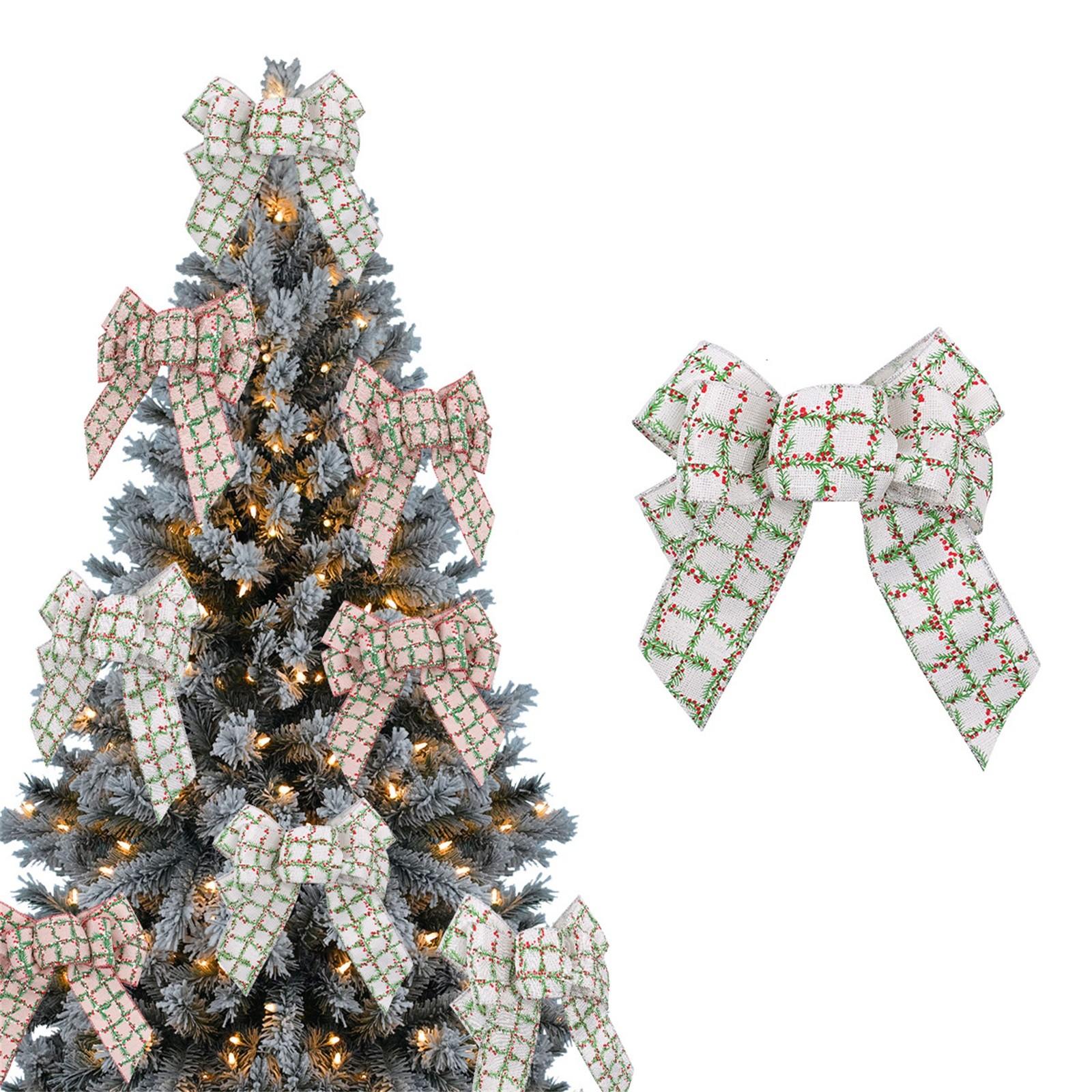 Christmas Linen Bow Wreath Decorations Diy Christmas Tree Bow Party Layout One Size
Christmas Linen Bow Wreath Decorations Diy Christmas Tree Bow Party Layout One Size