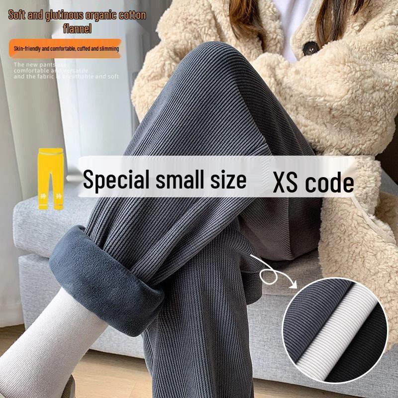 Petite Slimming Fleece-Lined Corduroy Joggers for Women - Cropped Drawstring Pants for Autumn/Winter Casual Sport 2XL (recommended 126-145 lbs)
Petite Slimming Fleece-Lined Corduroy Joggers for Women - Cropped Drawstring Pants for Autumn/Winter Casual Sport 2XL (recommended 126-145 lbs)