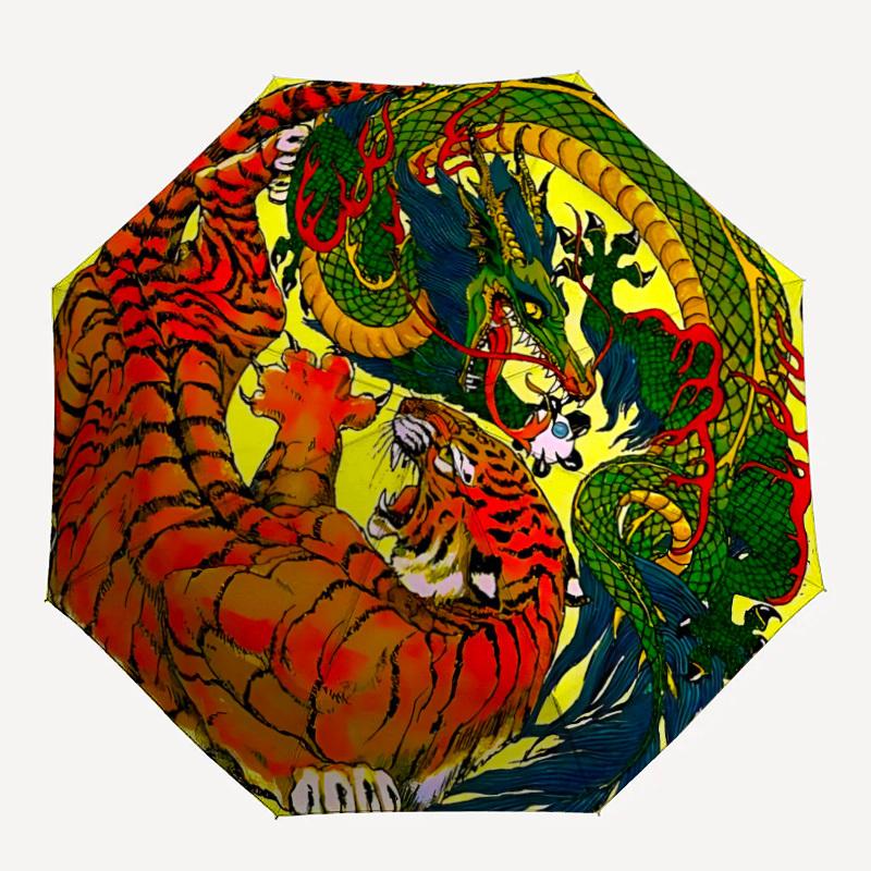 1pc Dragon Tiger Yin Yang Automatic Opening/closing Umbrella with Auto Open/Close, Windproof, Foldable Sunshade yy250811147
1pc Dragon Tiger Yin Yang Automatic Opening/closing Umbrella with Auto Open/Close, Windproof, Foldable Sunshade yy250811147