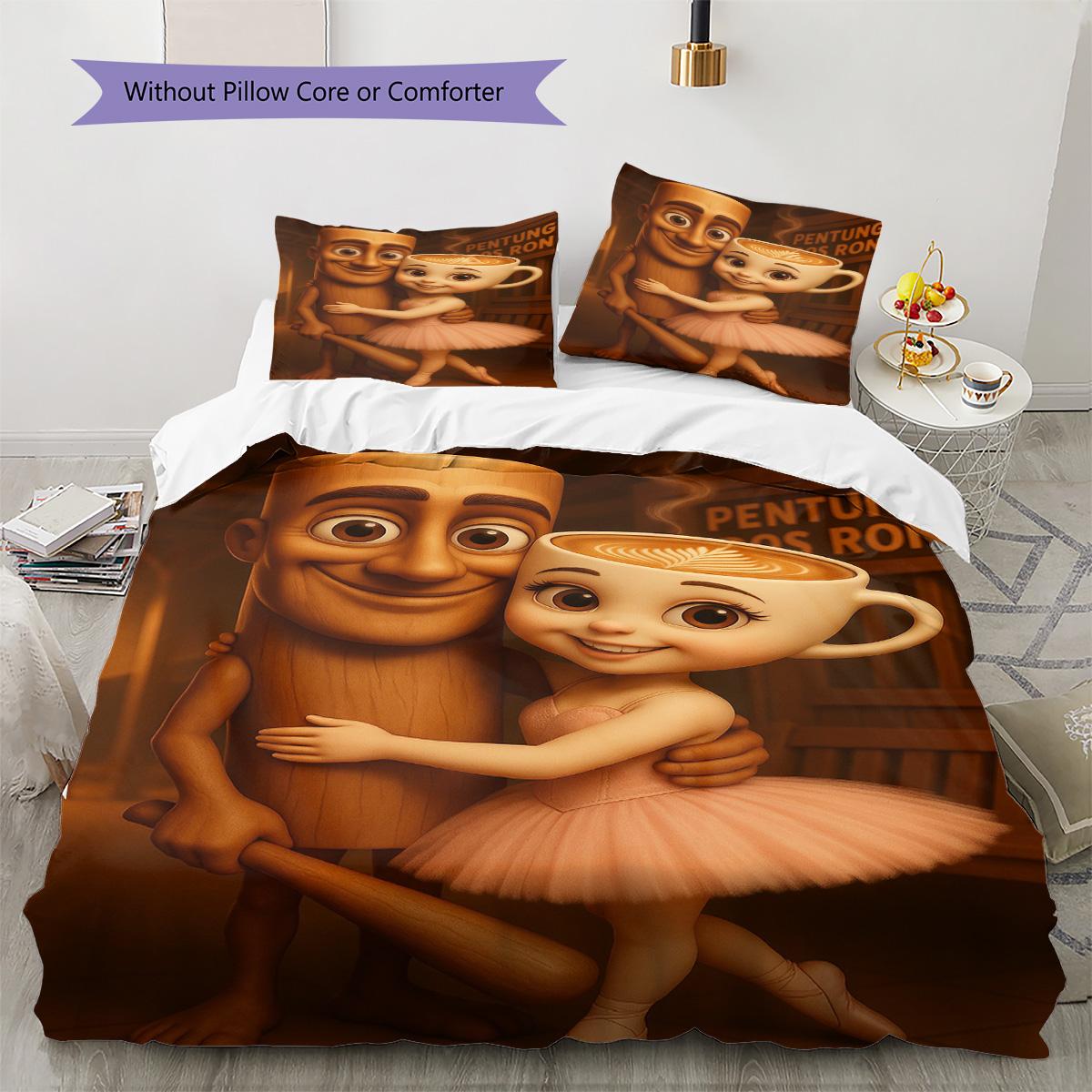 Brainrot Pattern Bedding Quilt Set Quilt Cover Pillowcase Home Decoration Birthday Gift (1 * duvet cover + 2 * pillowcase, without core) 135x200cm
Brainrot Pattern Bedding Quilt Set Quilt Cover Pillowcase Home Decoration Birthday Gift (1 * duvet cover + 2 * pillowcase, without core) 135x200cm