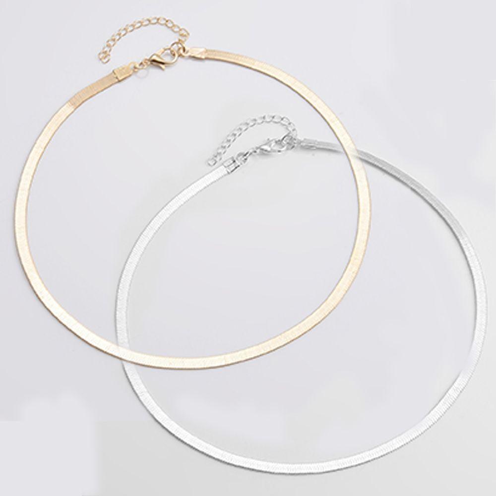 2PCS Retro Gold/Silver Jewelry Women Link Chain Necklace Snake Chain Choker 14K Gold Plated
2PCS Retro Gold/Silver Jewelry Women Link Chain Necklace Snake Chain Choker 14K Gold Plated
