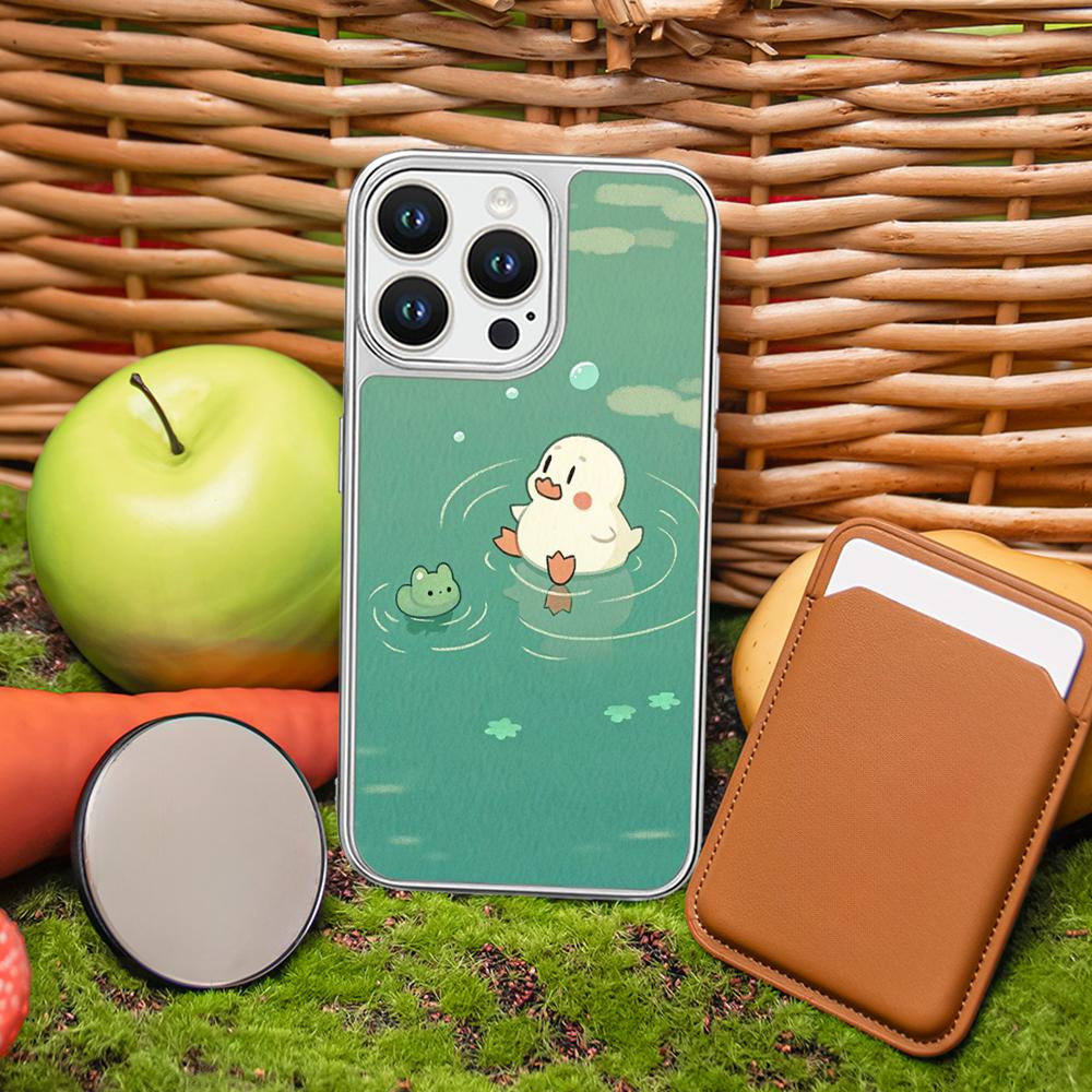 Cute cartoon duck girly pattern Phone Case for iPhone 16 15 14 13 12 11 Pro Max Sheepskin Silver-edged protective case iPhone 16 Pro Max
Cute cartoon duck girly pattern Phone Case for iPhone 16 15 14 13 12 11 Pro Max Sheepskin Silver-edged protective case iPhone 16 Pro Max