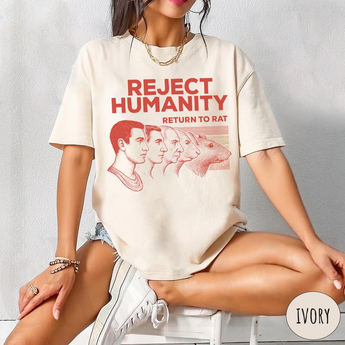 2026 Summer Retro Womens Reject HuUnisexity Return To Rat TShirt Unisex Cotton and Breathable Short Sleeve Oversized Loose Casual S
2026 Summer Retro Womens Reject HuUnisexity Return To Rat TShirt Unisex Cotton and Breathable Short Sleeve Oversized Loose Casual S