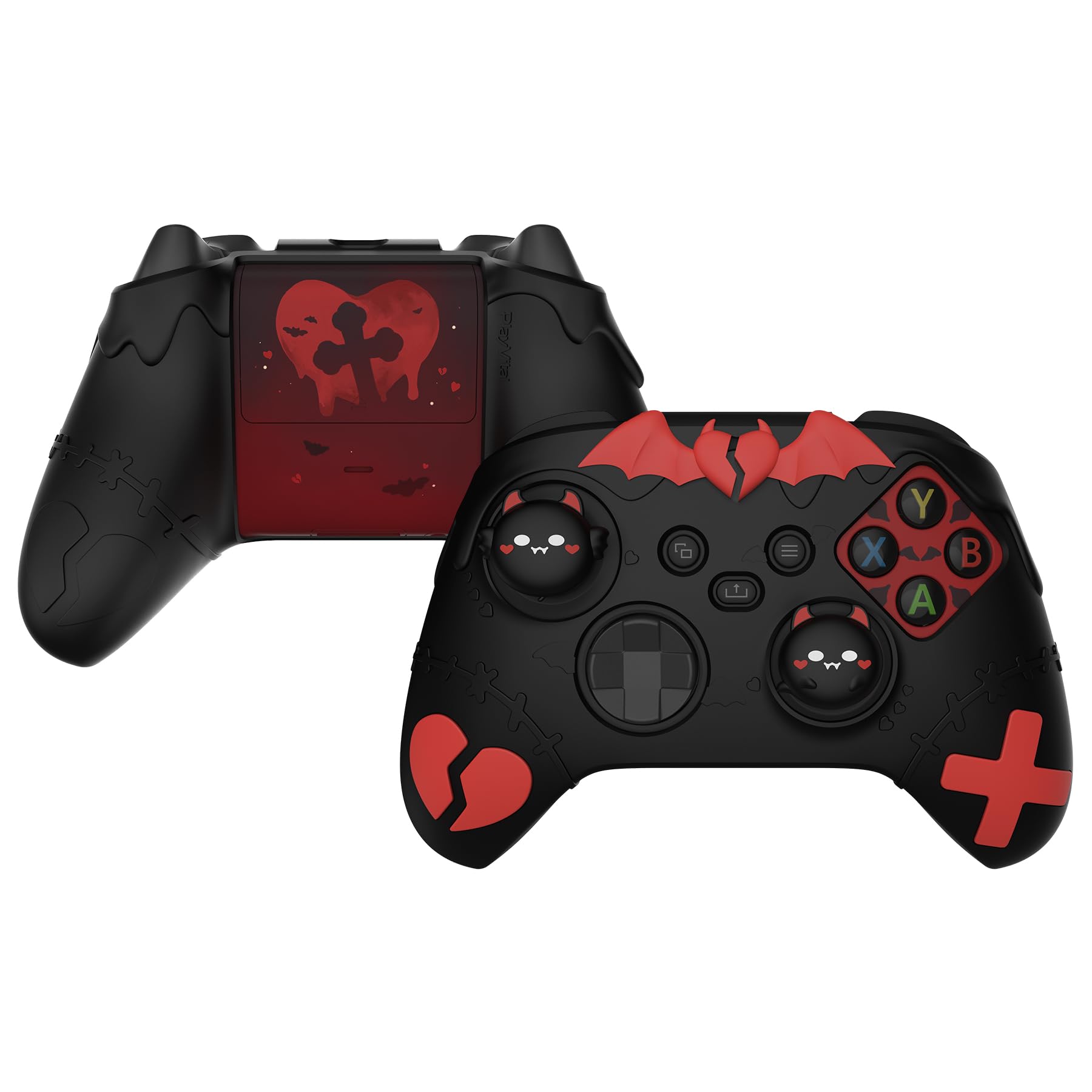 PlayVital Gothic Imp Series Милий силіконовий чохол для Xbox Series XS grip силіконова силіконова захисна накладка для Xbox Core захисна кришка для великого пальця чорний
PlayVital Gothic Imp Series Милий силіконовий чохол для Xbox Series XS grip силіконова силіконова захисна накладка для Xbox Core захисна кришка для великого пальця чорний