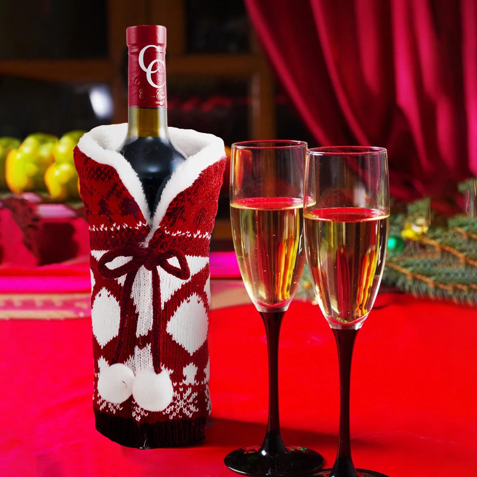 Christmas Wine Bottle Cover Set Merry Christmas Decorations For Home Dinner Cristmas Decor Ornament Xmas Navidad Gifts New Year 23x12cm
Christmas Wine Bottle Cover Set Merry Christmas Decorations For Home Dinner Cristmas Decor Ornament Xmas Navidad Gifts New Year 23x12cm