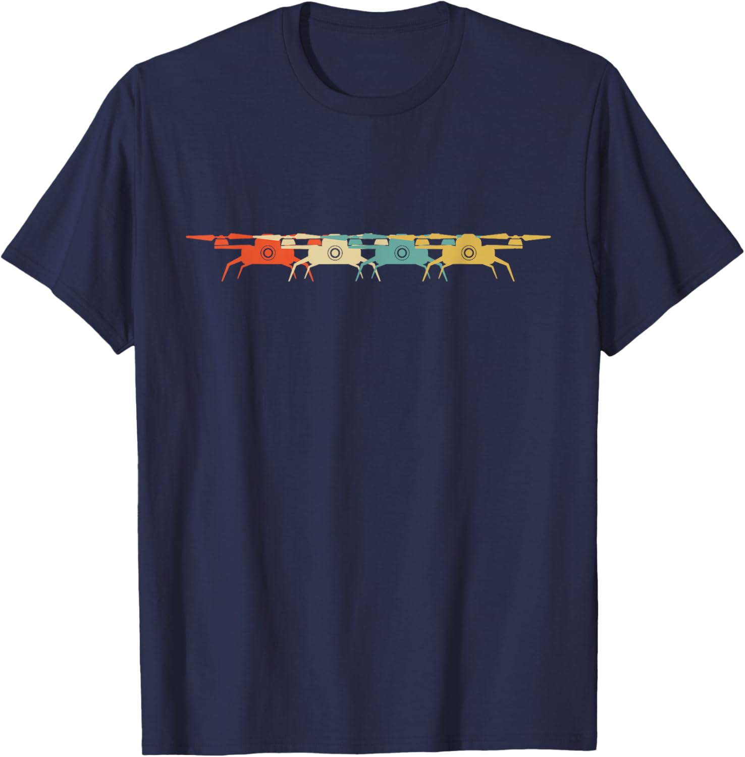 Drone Retro Flying Quadcopter TShirt 100 Cotton ONeck Short Sleeve Summer Casual Mens Tshirt Streetwear 4XL
Drone Retro Flying Quadcopter TShirt 100 Cotton ONeck Short Sleeve Summer Casual Mens Tshirt Streetwear 4XL