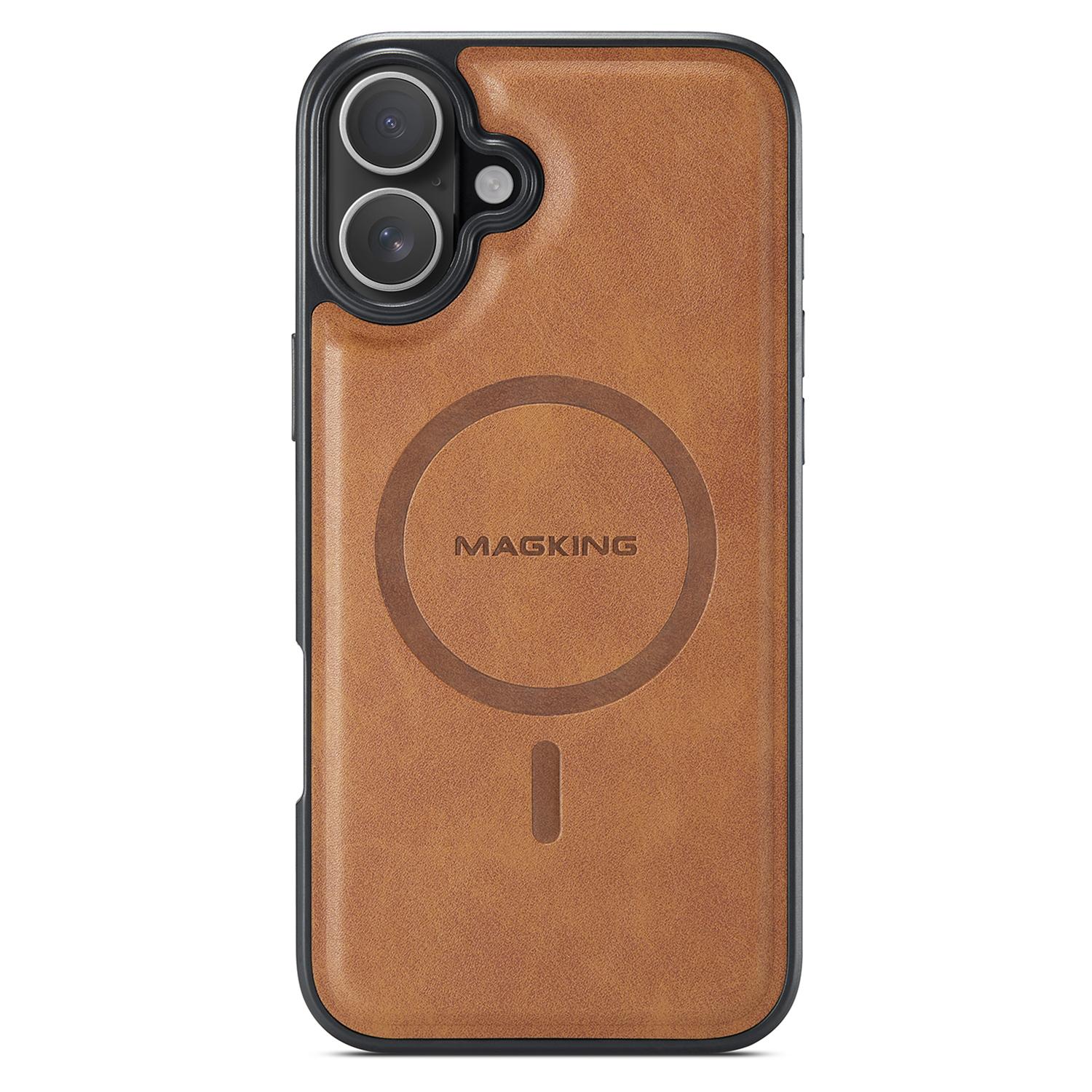 MAGKING K1 Series For iPhone 16 Plus Magnetic Case PC+TPU+PU Leather Phone Cover Black
MAGKING K1 Series For iPhone 16 Plus Magnetic Case PC+TPU+PU Leather Phone Cover Black