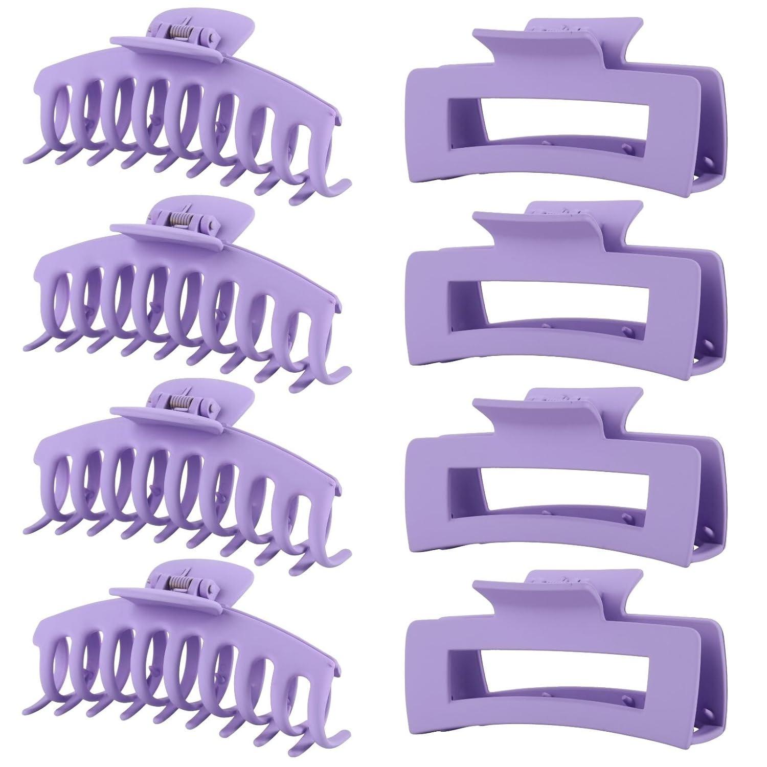 8 Pack 4.3 Inch Large Hair Claw Clips for Women Thin Thick Curly Hair, Big Matte Banana Clips,Strong Hold jaw clips
8 Pack 4.3 Inch Large Hair Claw Clips for Women Thin Thick Curly Hair, Big Matte Banana Clips,Strong Hold jaw clips