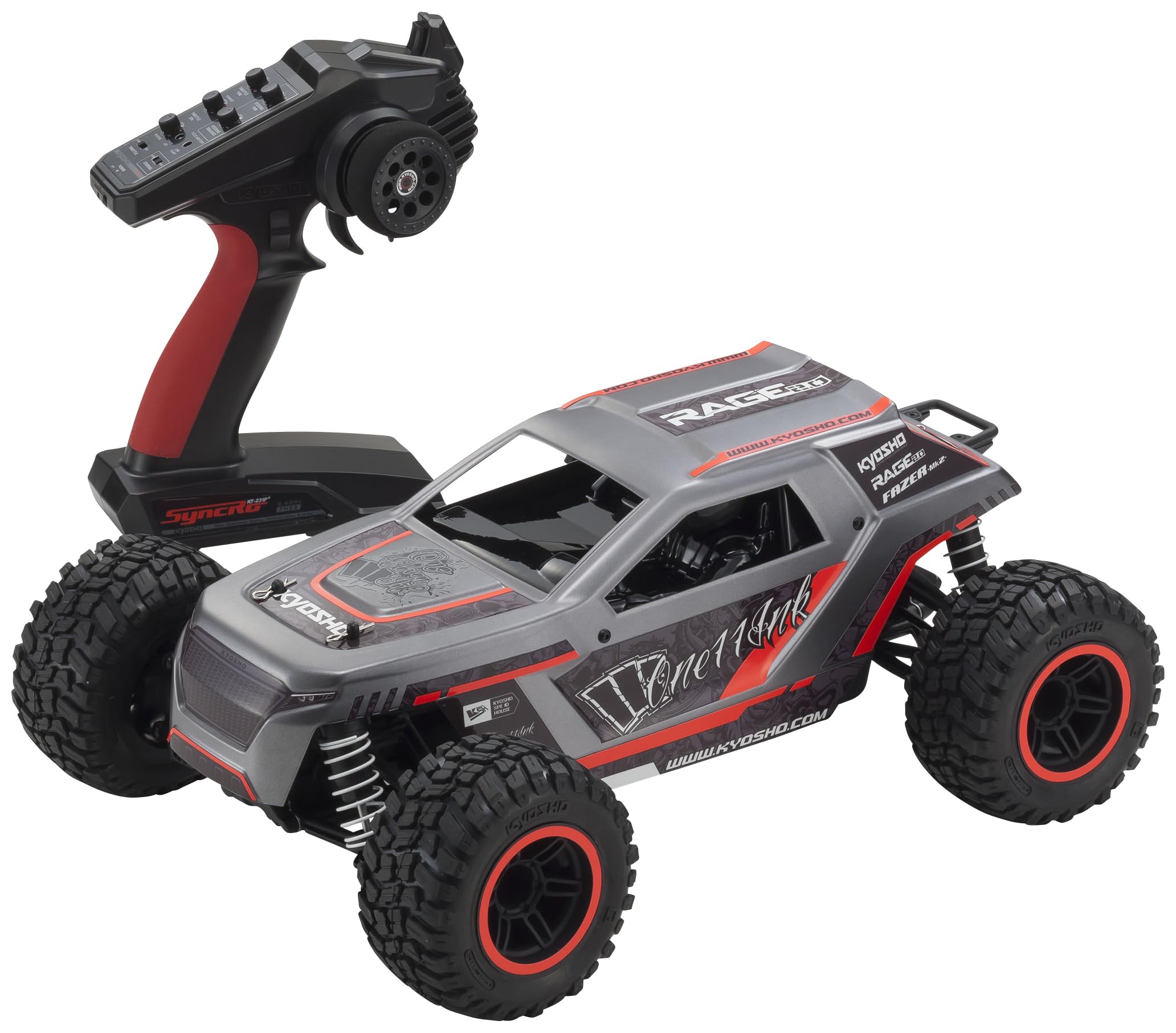 Kyosho EP 4WD Phaser Mk2 Readyset Rage Color Type 1 Electric Radio Control 34411T1C 1/10 FZ02L-BT 2.0
Kyosho EP 4WD Phaser Mk2 Readyset Rage Color Type 1 Electric Radio Control 34411T1C 1/10 FZ02L-BT 2.0