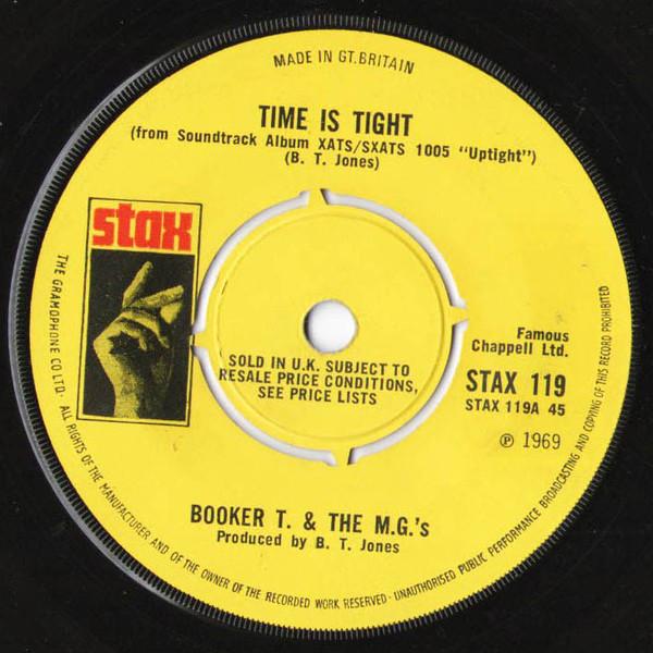 7inch Record BOOKER T & THE MG S - Time Is Tight / Hang Em High STAX119 Stax 1969 UK Soul/Funk Used
7inch Record BOOKER T & THE MG S - Time Is Tight / Hang Em High STAX119 Stax 1969 UK Soul/Funk Used