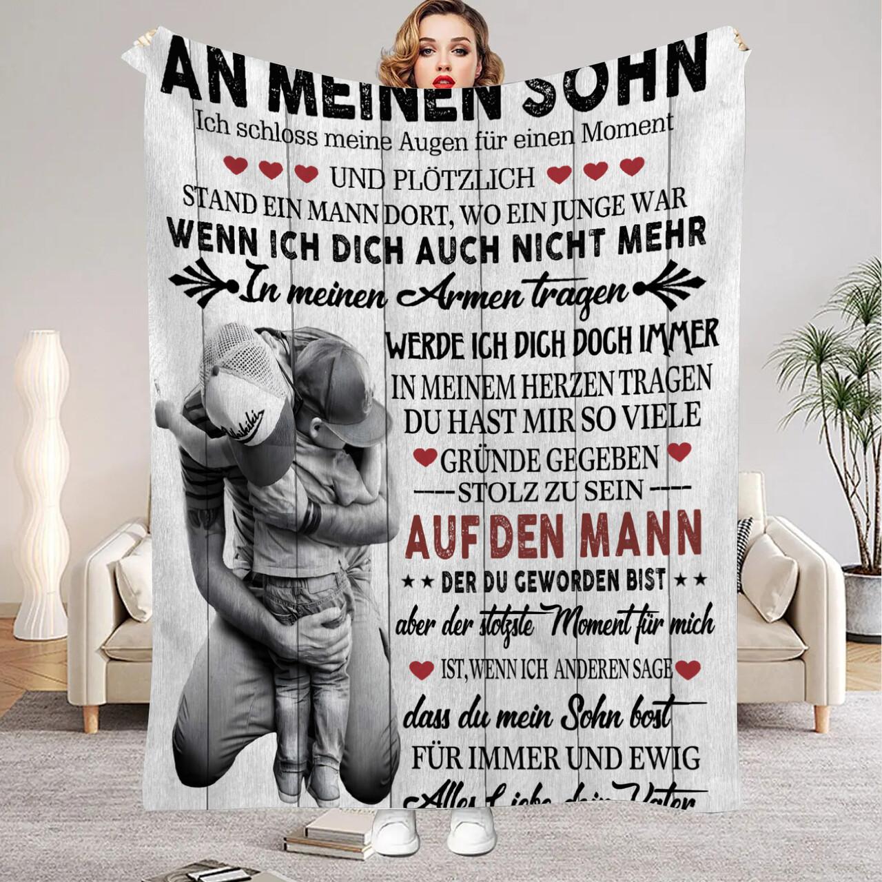 Soft Flannel Blanket Dad Moms Letter to Daughter Son Print Home Living Room Bedroom Decor New Year Gift German 2026 Christmas 75x100cm (30x40inch)
Soft Flannel Blanket Dad Moms Letter to Daughter Son Print Home Living Room Bedroom Decor New Year Gift German 2026 Christmas 75x100cm (30x40inch)
