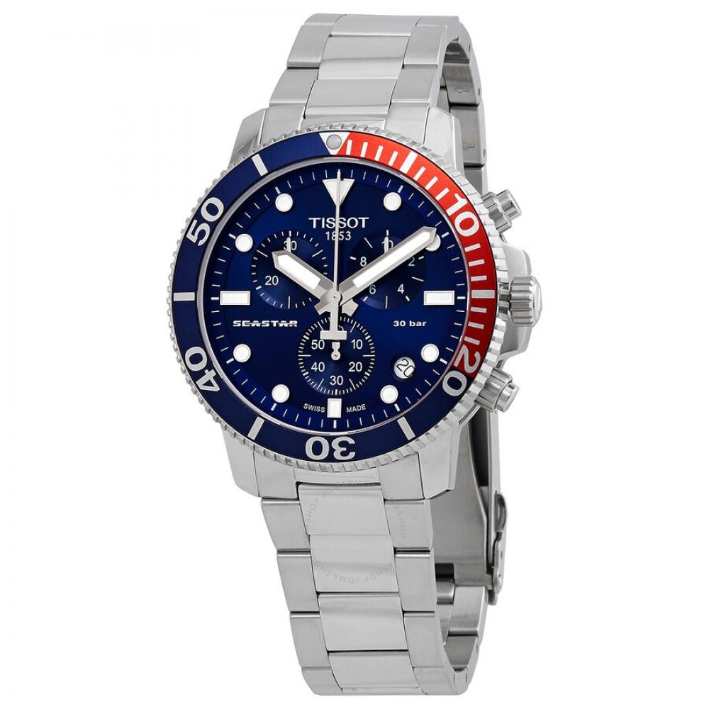 Tissot Чоловічий годинник Seastar Chronograph Quartz Blue Dial Pepsi Bezel T120.417.11.041.03
Tissot Чоловічий годинник Seastar Chronograph Quartz Blue Dial Pepsi Bezel T120.417.11.041.03