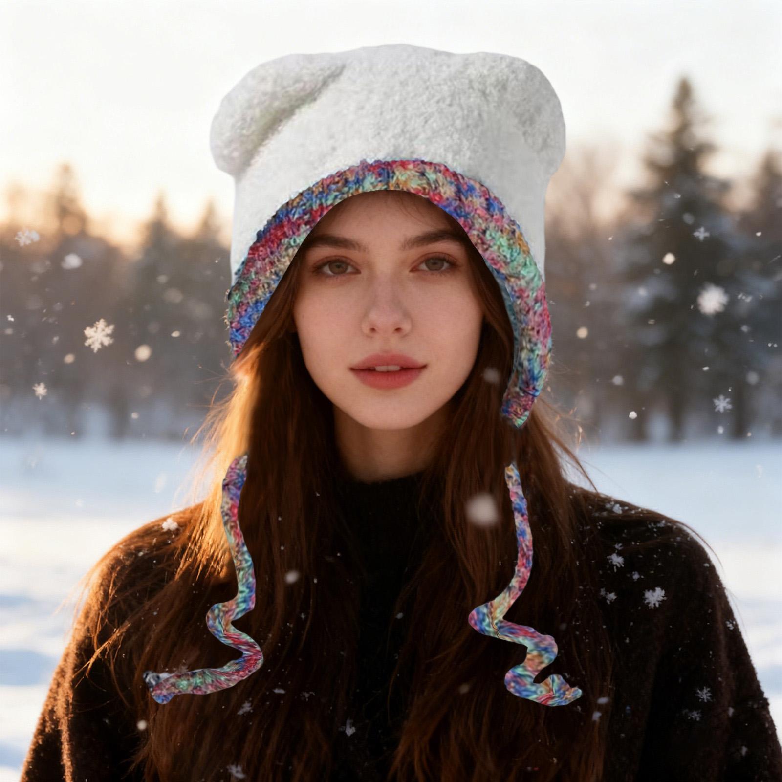 Women s Lace Plush Hat, Women s Thick Toe Cap, Yarn Knitted Hat One Size білий
Women s Lace Plush Hat, Women s Thick Toe Cap, Yarn Knitted Hat One Size білий