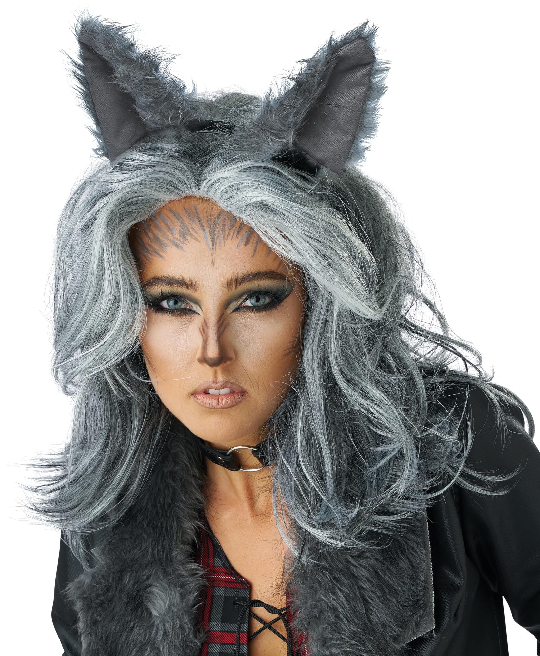 California Costumes Women s Wolf Costume Wig with Ears, Gray, One Size for Adults, 7025-157
California Costumes Women s Wolf Costume Wig with Ears, Gray, One Size for Adults, 7025-157