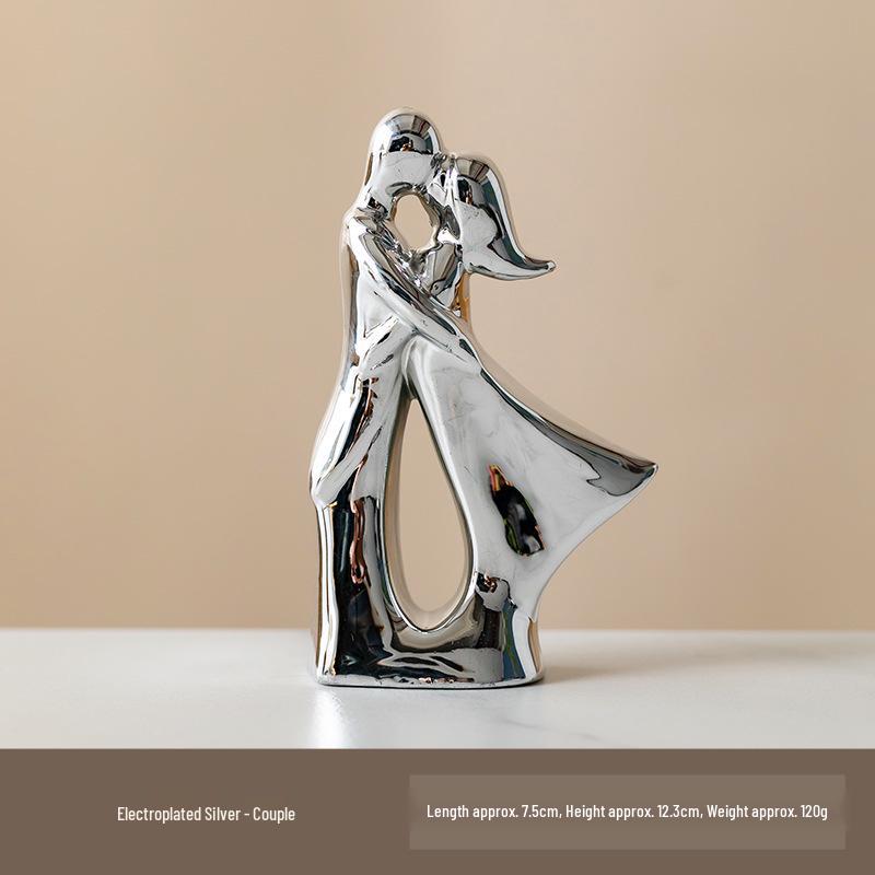 Nordic Ceramic Couple Ornaments for Modern Living Room Decor серебряный
Nordic Ceramic Couple Ornaments for Modern Living Room Decor серебряный