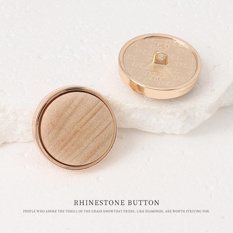 5pcs Metal Wood Combination Button Coat Trench Coat Suit Wooden Buttons Chinese Jacket Button Accessories 15mm gold + wood
5pcs Metal Wood Combination Button Coat Trench Coat Suit Wooden Buttons Chinese Jacket Button Accessories 15mm gold + wood