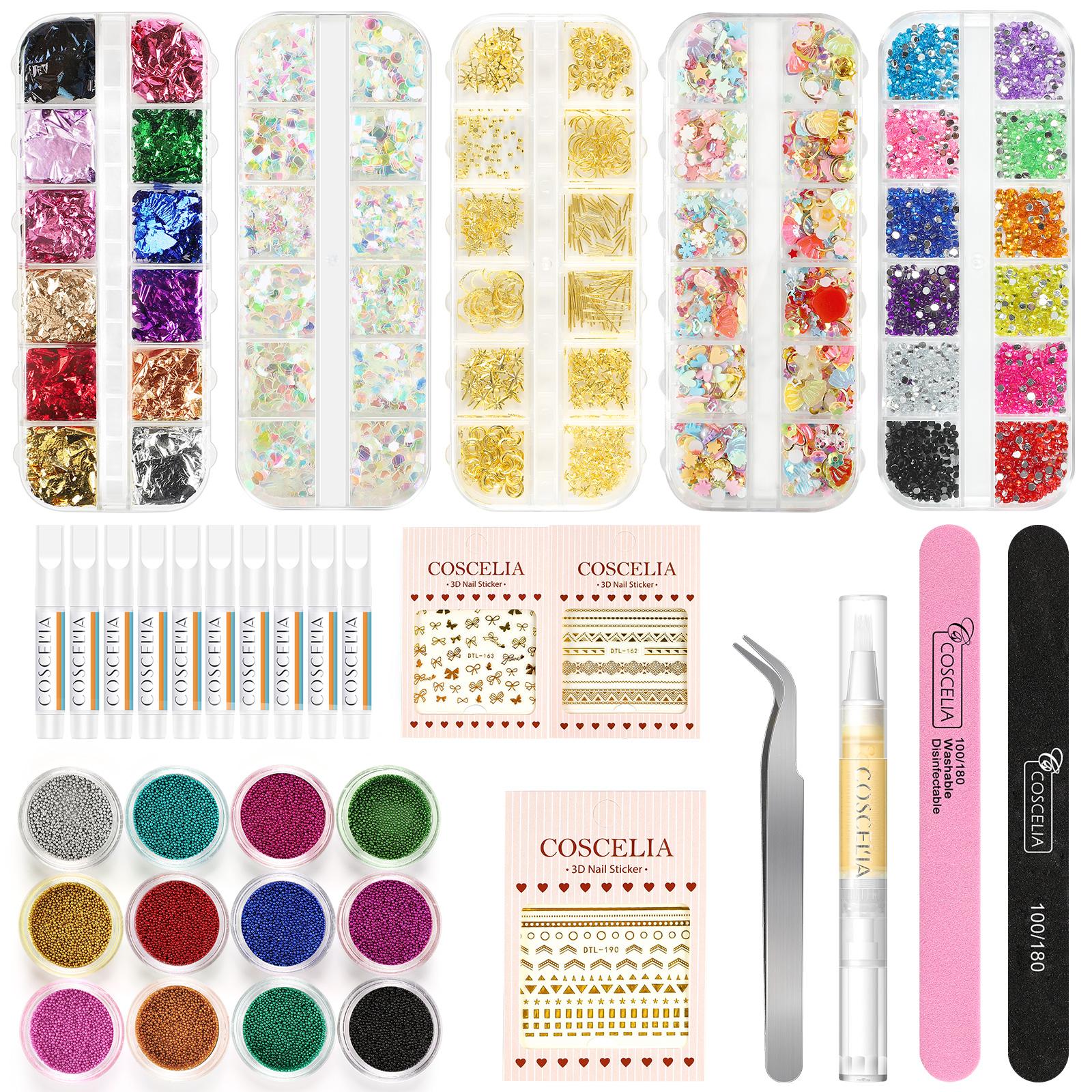 COSCELIA Nail Art 3D Смешанные стразы Колесо Многоцветный нейл-арт Стразы Украшения для ногтей Все для ногтей Ногтевые наклейки Набор для ногтевой красоты
COSCELIA Nail Art 3D Смешанные стразы Колесо Многоцветный нейл-арт Стразы Украшения для ногтей Все для ногтей Ногтевые наклейки Набор для ногтевой красоты