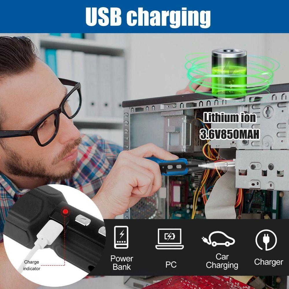3.6V Mini Home Screwdriver with LED Light Power Screw Driver Electric Screwdriver Repair Tool чорний
3.6V Mini Home Screwdriver with LED Light Power Screw Driver Electric Screwdriver Repair Tool чорний