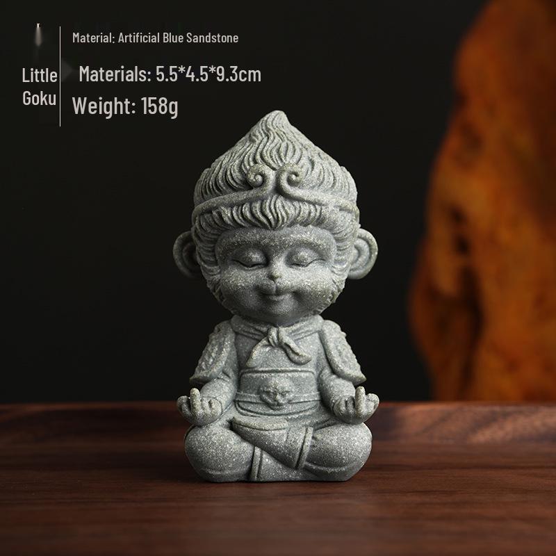 Blue Sandstone Wukong Zen Meditation Pen Rest & Paperweight
Blue Sandstone Wukong Zen Meditation Pen Rest & Paperweight