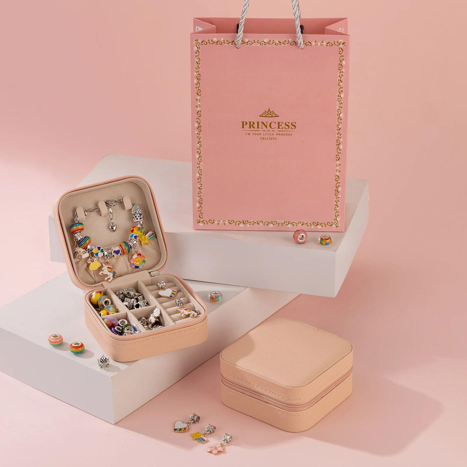 DIY комплект для изготовления ювелирных изделий для девочек, набор единорога, русалки, игрушка для подростков на день рождения, рождественский подарок 
DIY комплект для изготовления ювелирных изделий для девочек, набор единорога, русалки, игрушка для подростков на день рождения, рождественский подарок