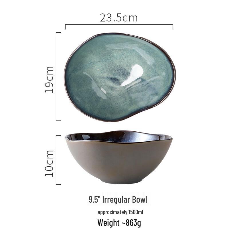 Ru Han Kiln Glaze Irregular 3-Compartment Ceramic Plate
Ru Han Kiln Glaze Irregular 3-Compartment Ceramic Plate