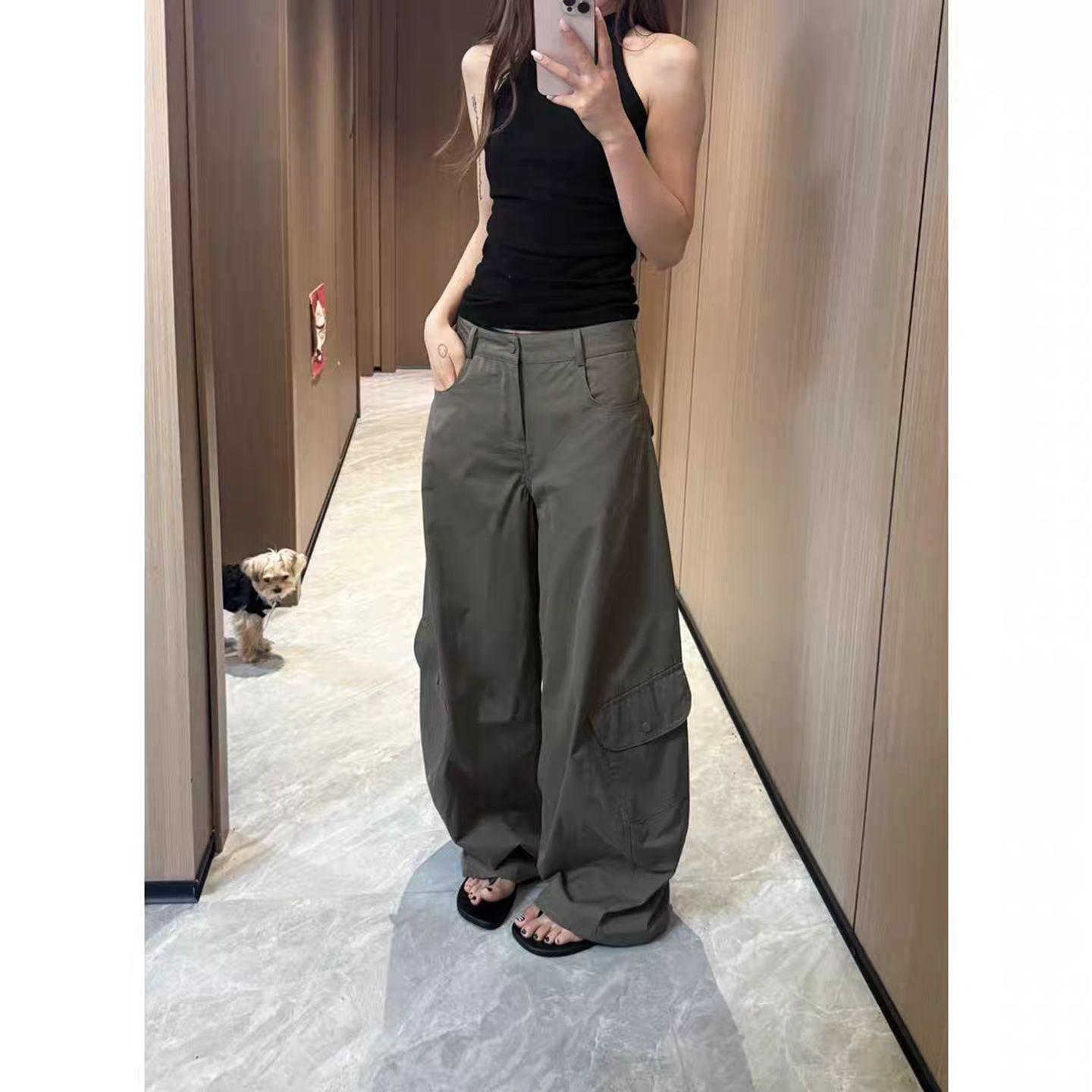 2026 Spring/Autumn Plus Size Women s American Hot Girl Cargo Pants - Casual, Loose, Versatile Wide-Leg Style S зелений
2026 Spring/Autumn Plus Size Women s American Hot Girl Cargo Pants - Casual, Loose, Versatile Wide-Leg Style S зелений