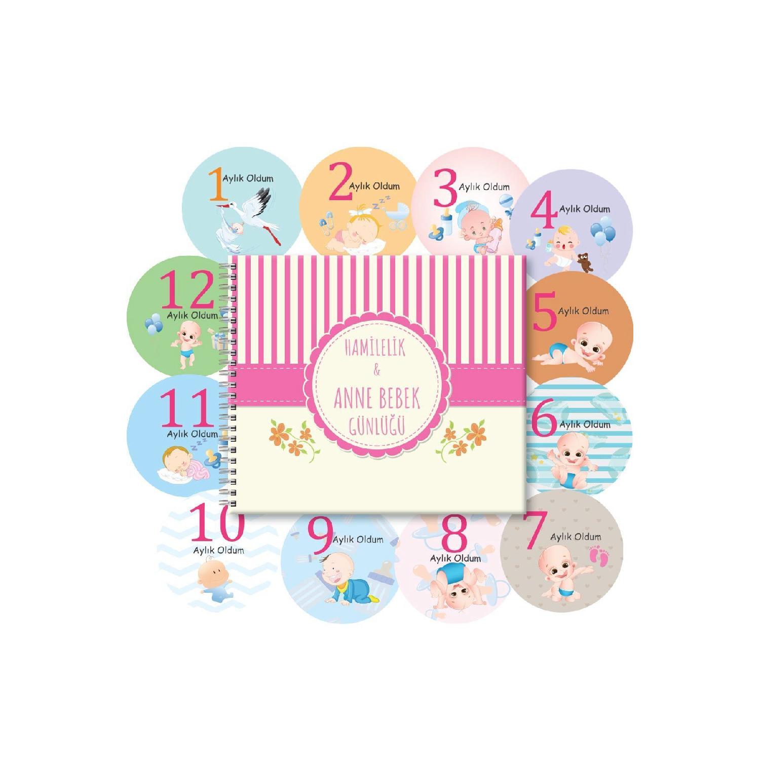 Дневник беременности и мамы - Книга памяти ребенка Тег для детской фотосессии розовый 
Дневник беременности и мамы - Книга памяти ребенка Тег для детской фотосессии розовый