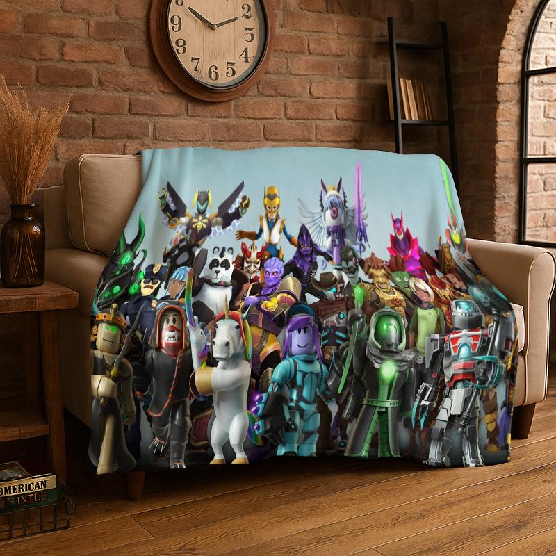 Cartoon R-Robloxs Game Gamer Flannel Blanket Soft Warm Throw Blanket for Bedroom Living Room Bed Travel Camping Picnic Gift 75x90cm
Cartoon R-Robloxs Game Gamer Flannel Blanket Soft Warm Throw Blanket for Bedroom Living Room Bed Travel Camping Picnic Gift 75x90cm