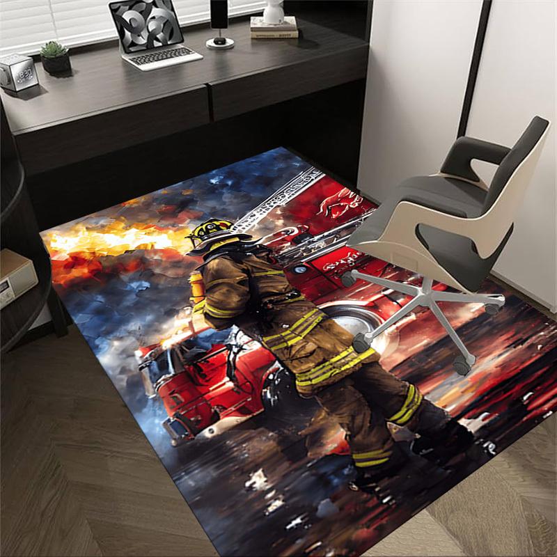 1PC firefighter firetruck Non-Slip Floor Carpet Compatible for Office&Living Room&Bedroom&Dining room - Flat-Weave Machine-O366 60cm by 90cm
1PC firefighter firetruck Non-Slip Floor Carpet Compatible for Office&Living Room&Bedroom&Dining room - Flat-Weave Machine-O366 60cm by 90cm