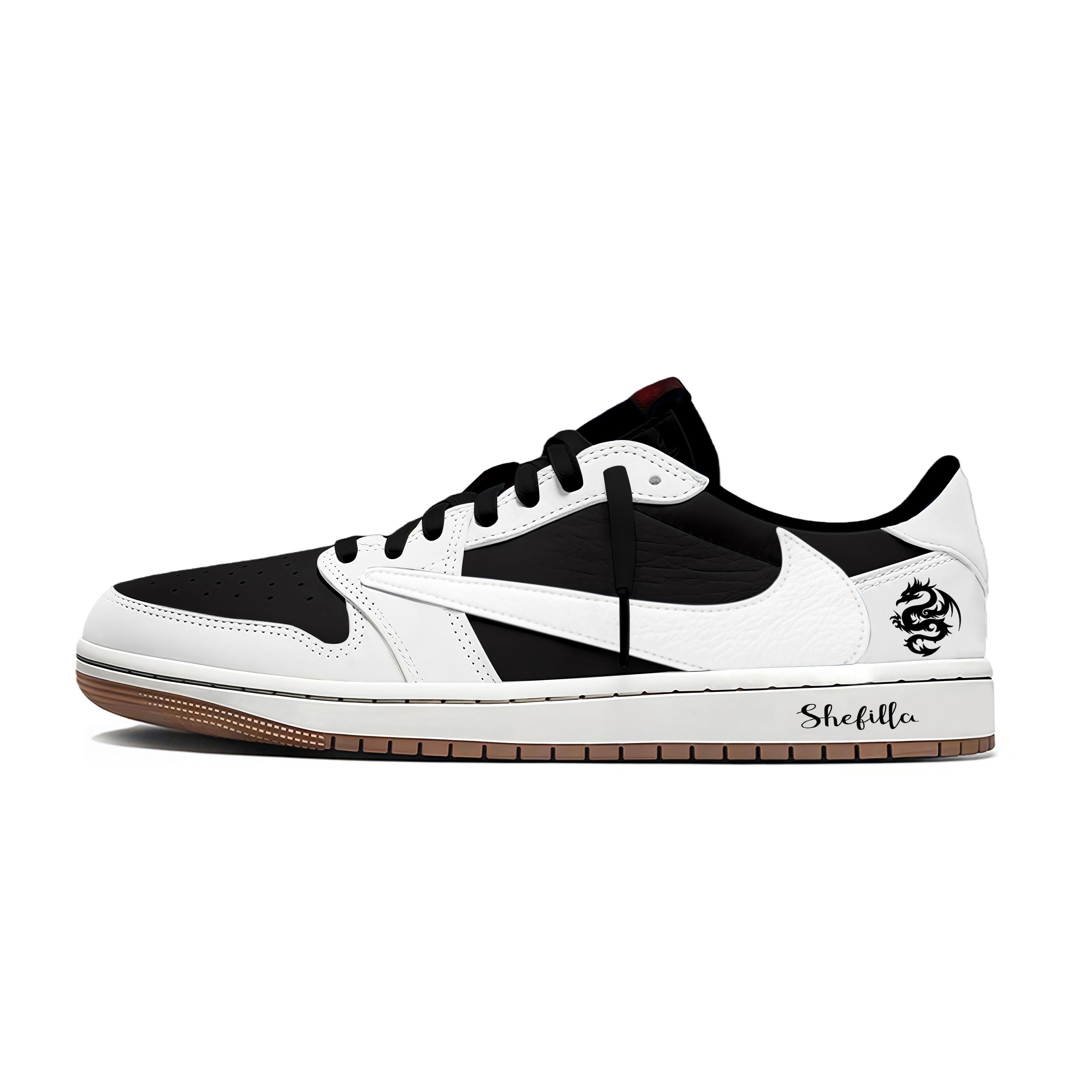 Jordan x Travis Scott Air Jordan 1 Black White Manuscript 7.0 Low Slip Resistant Low top Vintage Basketball Shoes DZ4137-700(Team1897-) 43
Jordan x Travis Scott Air Jordan 1 Black White Manuscript 7.0 Low Slip Resistant Low top Vintage Basketball Shoes DZ4137-700(Team1897-) 43