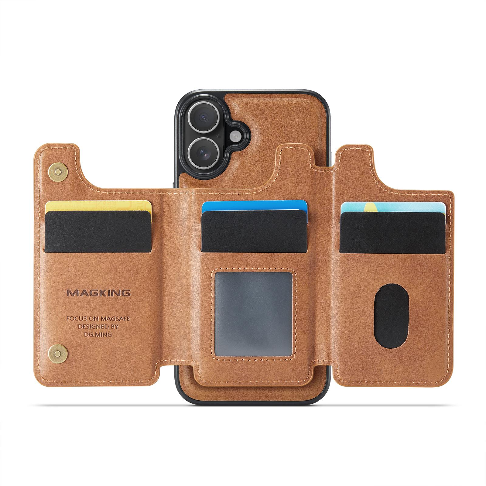 MAGKING K3 Series For iPhone 16 Plus Case Compatible with MagSafe Wallet PC+TPU+PU Phone Cover Coffee
MAGKING K3 Series For iPhone 16 Plus Case Compatible with MagSafe Wallet PC+TPU+PU Phone Cover Coffee