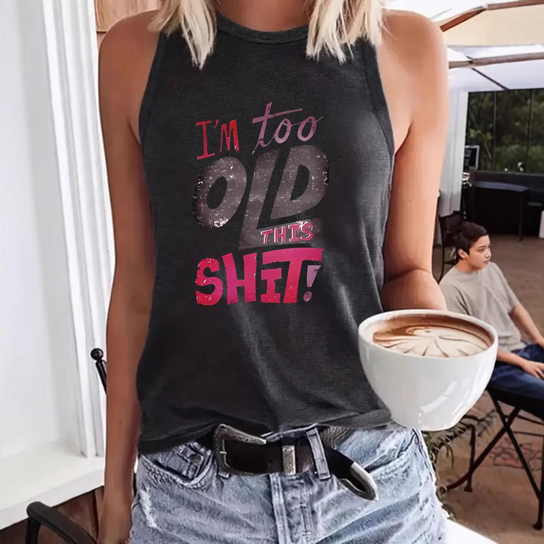 I m Too Old for This Minimalist Casual Women s Loose Round Neck Vest M темно-синий
I m Too Old for This Minimalist Casual Women s Loose Round Neck Vest M темно-синий
