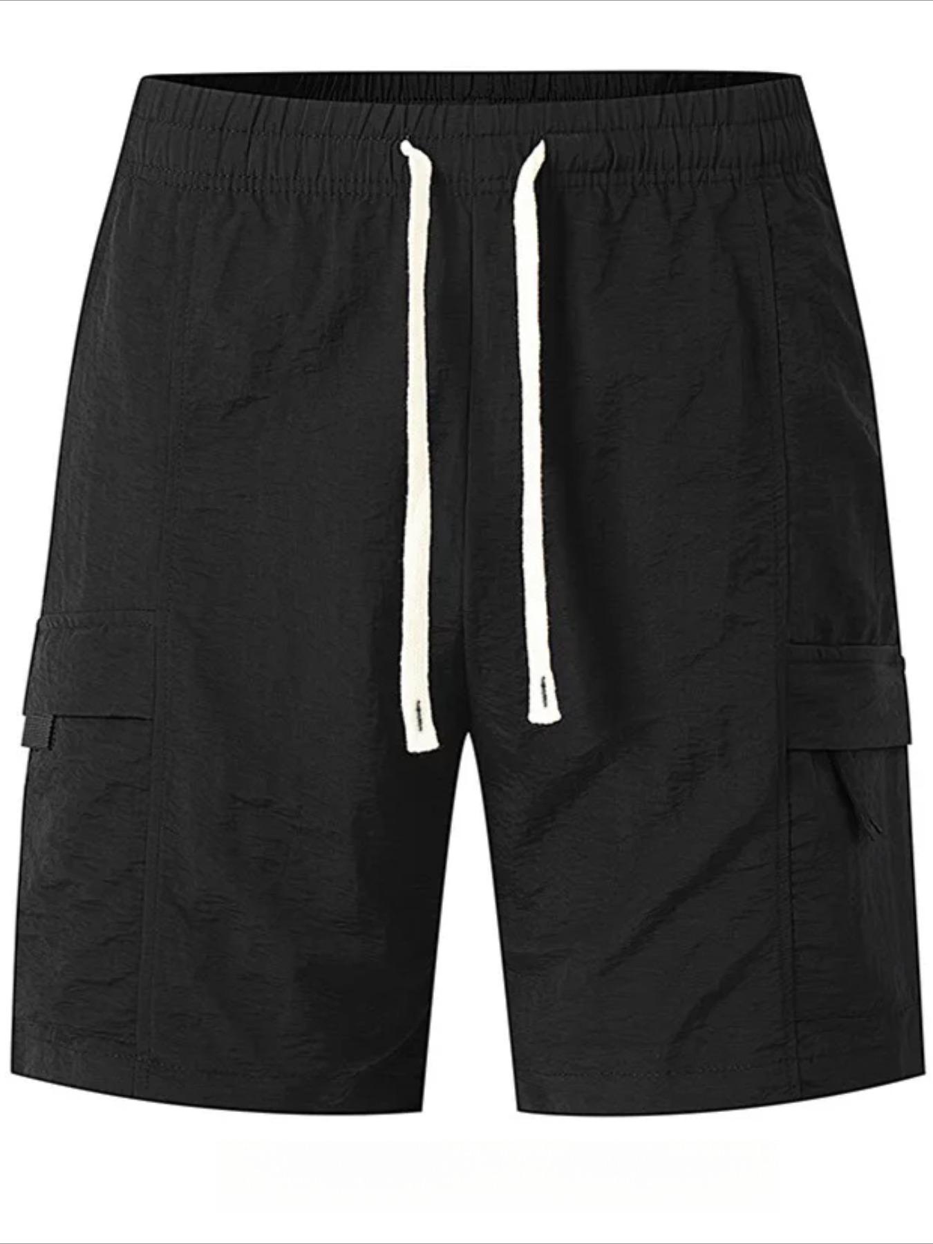 Cotton blend men s casual shorts with drawstring waistband and pants pockets - Lightweight, breathable fabric for summer and outdoor activities XXXXL чорний
Cotton blend men s casual shorts with drawstring waistband and pants pockets - Lightweight, breathable fabric for summer and outdoor activities XXXXL чорний