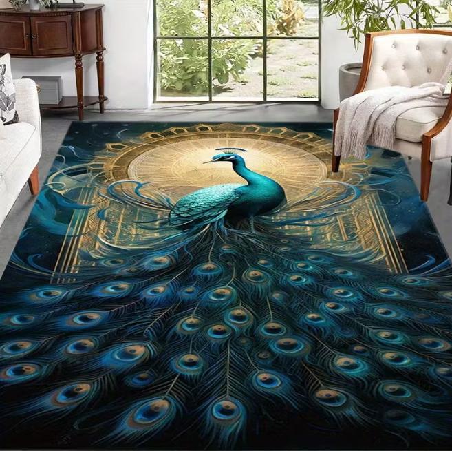 Colorful Peacock Pattern Area Carpet Is Suitable for Home Decoration in Living Rooms Bedrooms Dining Rooms and Both Environments 40x60cm
Colorful Peacock Pattern Area Carpet Is Suitable for Home Decoration in Living Rooms Bedrooms Dining Rooms and Both Environments 40x60cm