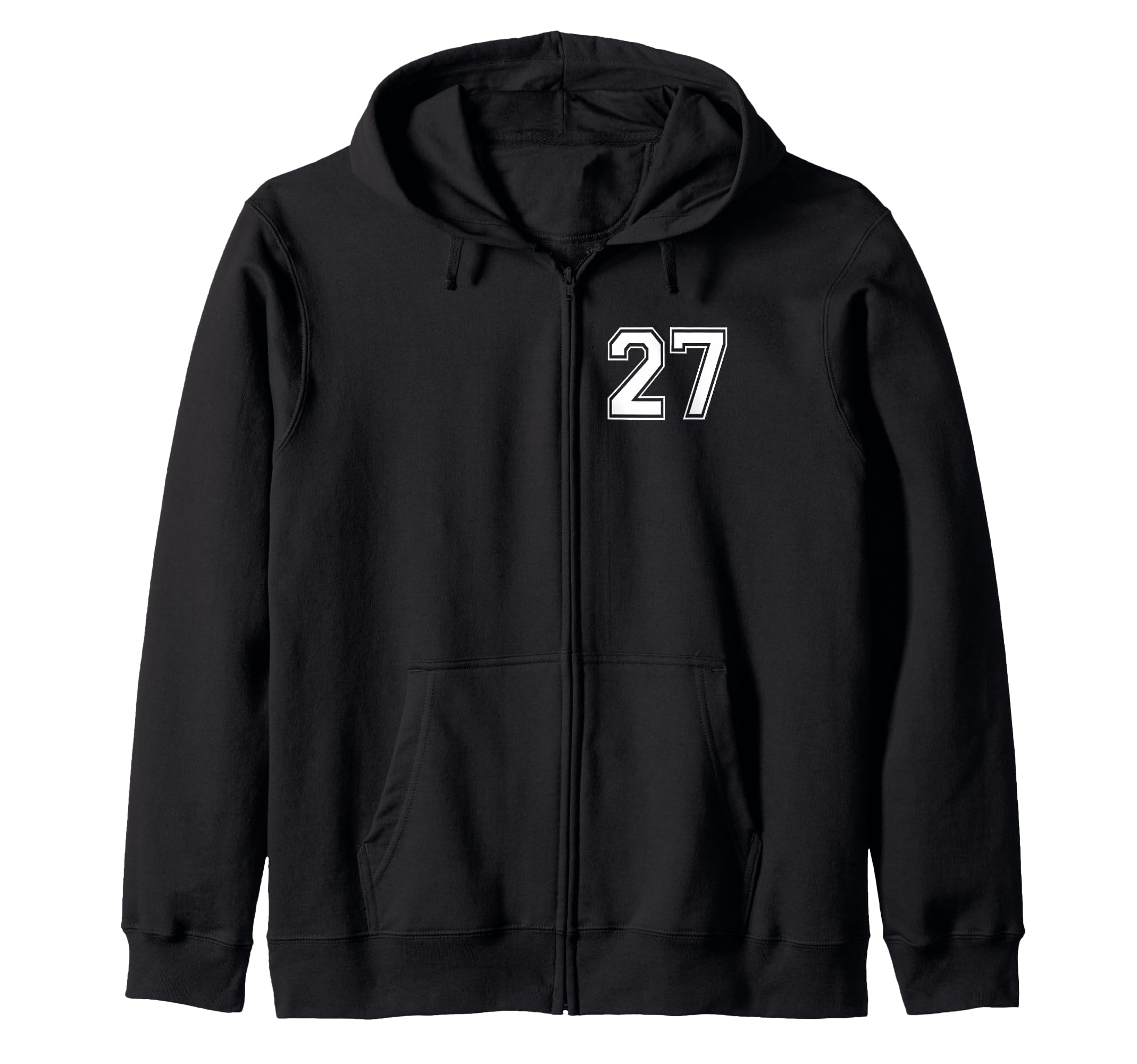Number Twenty Seven #27 Sports Team Uniform Birthday 27 Zip Hoodie
Number Twenty Seven #27 Sports Team Uniform Birthday 27 Zip Hoodie