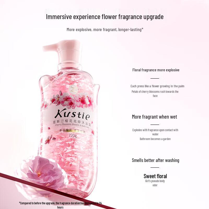 Kustie Sakura Petal Shower Gel
Kustie Sakura Petal Shower Gel