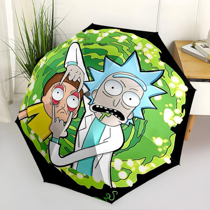 Rick and Morty Automatic Folding Umbrella Compact 8 rib Design,Unique Style,Suitable for Everyday Outdoor Use,Perfect Gift for Friends
Rick and Morty Automatic Folding Umbrella Compact 8 rib Design,Unique Style,Suitable for Everyday Outdoor Use,Perfect Gift for Friends