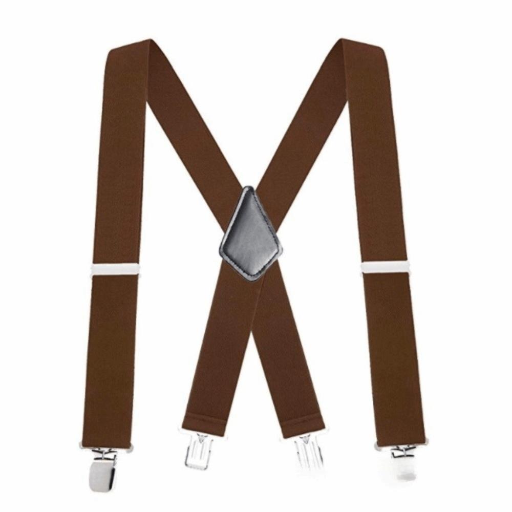 Solid Color Work Suspenders 5cm Wide Heavy Duty Elastic Pants Braces with 4 Gripper Clasps High Elastic X-Type Suspenders коричневый
Solid Color Work Suspenders 5cm Wide Heavy Duty Elastic Pants Braces with 4 Gripper Clasps High Elastic X-Type Suspenders коричневый