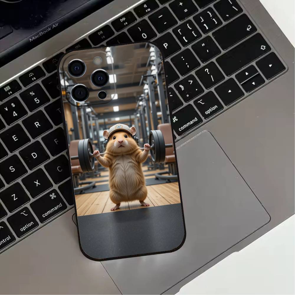 Cute Gym Hamster Phone Case For iPhone 17,16,15,14,13,12,11 Plus,Pro Max,XS,Soft Silicone Black Cover iPhone15
Cute Gym Hamster Phone Case For iPhone 17,16,15,14,13,12,11 Plus,Pro Max,XS,Soft Silicone Black Cover iPhone15