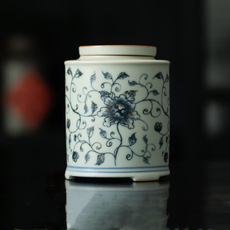 Chinese Vintage Ceramic Tea Caddy Flower Pattern Sealed Tea Jar Household Coffee Candy Storage Tank Travel Tea Boxes Teaware 8.4x10.6cm 340ml
Chinese Vintage Ceramic Tea Caddy Flower Pattern Sealed Tea Jar Household Coffee Candy Storage Tank Travel Tea Boxes Teaware 8.4x10.6cm 340ml